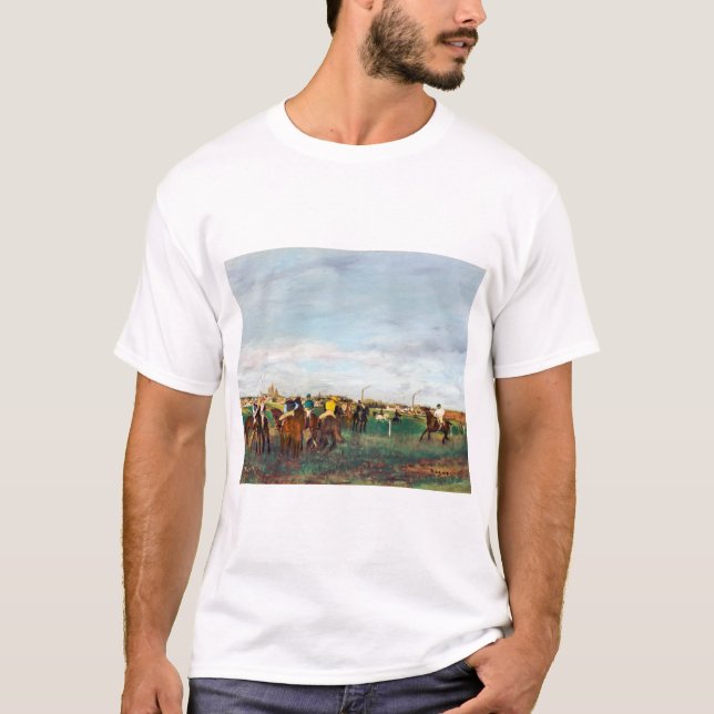 Die Pferderennen, Edgar Degas T-Shirt (Vorderseite)