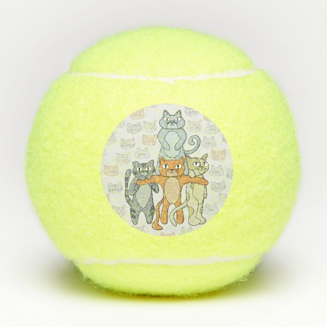 Die Phantastischen Katzen Tennisbälle (Vorderseite)