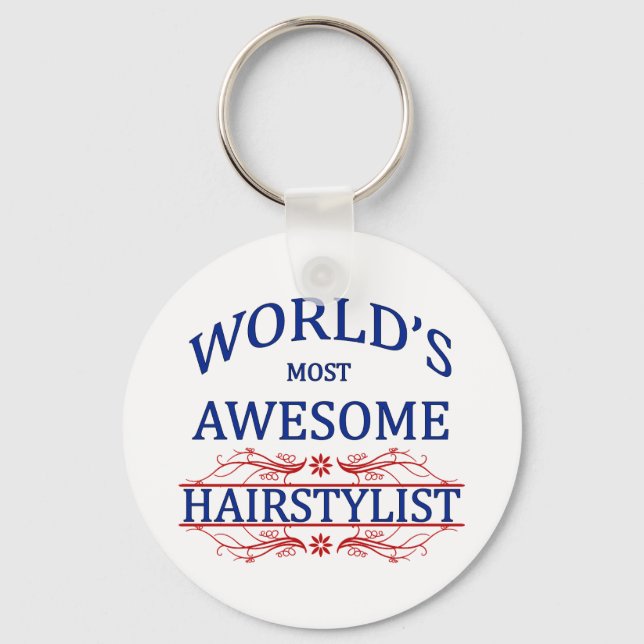 Die Phantastischste Friseurin der Welt Schlüsselanhänger (Vorderseite)