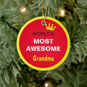 Die Phantastischste Welt - Großmutter / die beste Keramik Ornament