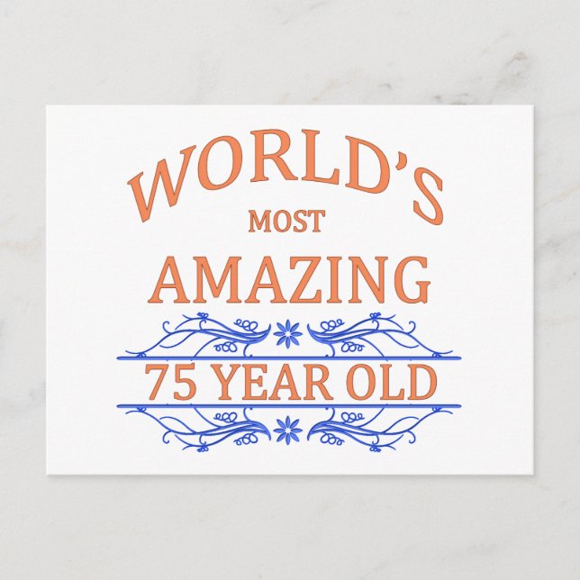 Die Phantastischsten 75 Jahre der Welt Postkarte (Vorderseite)