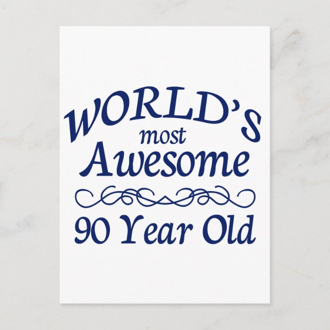 Die Phantastischsten 90 Jahre der Welt Postkarte (Vorderseite)