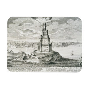 Die Pharos von Alexandria, Platte 9 von "Entwurf e Magnet