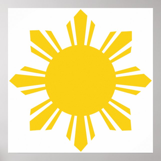 die Philippinen ernteten Sonne, Philippinen Poster (Vorne)