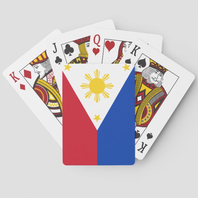 Die Philippinen-Flagge Spielkarten (Rückseite)