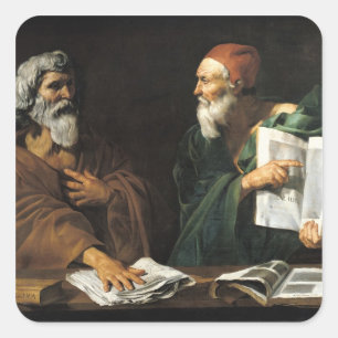 Die Philosophen Quadratischer Aufkleber
