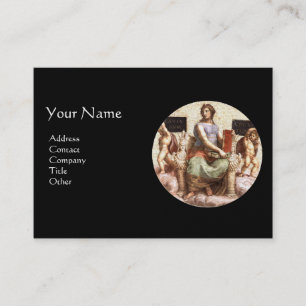DIE PHILOSOPHIE Monogramm, Schwarzes Gold Visitenkarte
