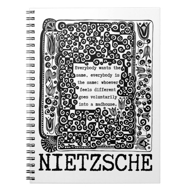 Die Philosophie von Schafen und MADHOUSE von Nietz Notizblock (Vorderseite)