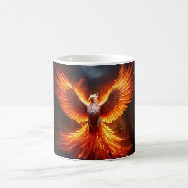 Die Phoenix-Wiedergeburt Kaffeetasse (Mittel)
