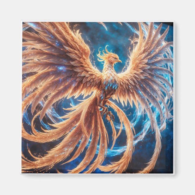 Die Phoenix-Wiedergeburt Magnet (Vorne)