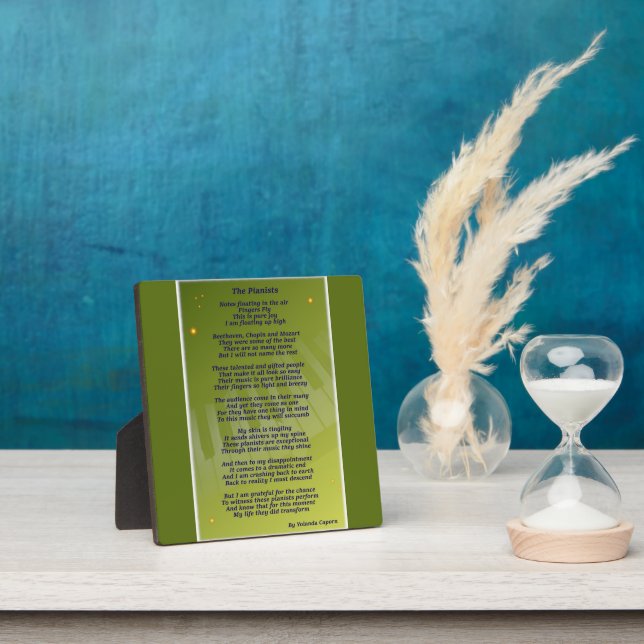 Die Pianisten Plaque Fotoplatte (InSitu)