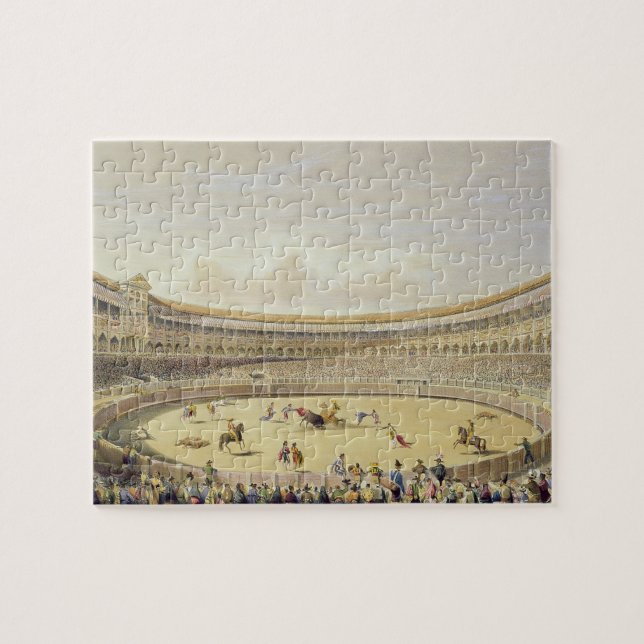 Die Piazza de Toros von Madrid, 1865 (Farbelitho) (Horizontal)