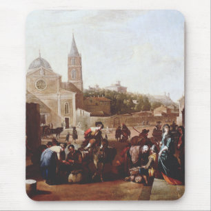 Die Piazza del Popolo in Rom von Johannes Lingelba Mousepad