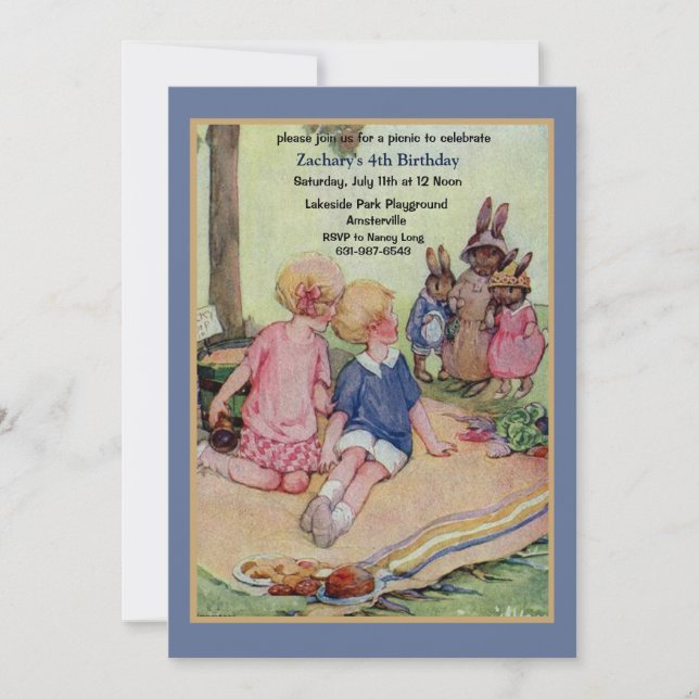 Die Picknick-Einladung Einladung (Vorderseite)