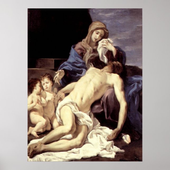 Die Pieta - Die Schlacht Christi - Baciccio Poster (Vorne)