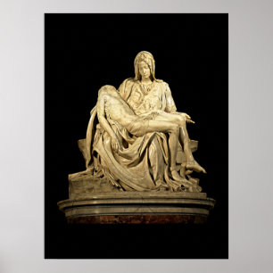 Die Pieta von Michelangelo Poster