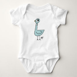 Die Pigeon Classic Baby White Bodysuit Strampler