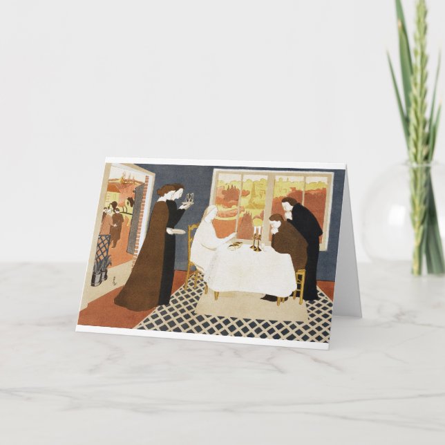 Die Pilger von Emmaus, Maurice Denis Karte (Vorderseite)