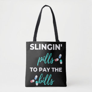 Die Pillen von Slingin zur Bezahlung der Rechnunge Tasche