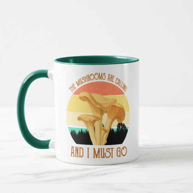Die Pilze rufen, und ich muss gehen Tasse (Links)