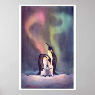 DIE PINGUIN-FAMILIE durch SHARON SHARPE Poster
