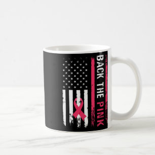 Die Pink Ribbon American Flag Breast Cancer Awaren Kaffeetasse