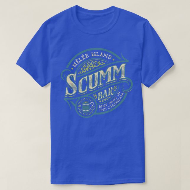 Die Piraten-Bar blau T-Shirt (Design vorne)
