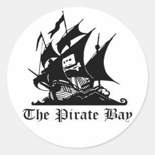 Die Piraten-Bucht-Aufkleber Runder Aufkleber