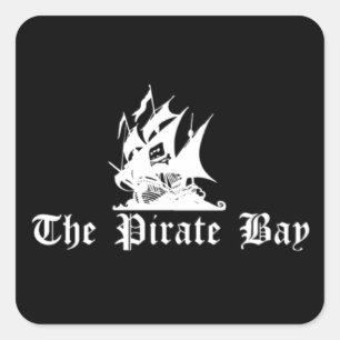 Die Piraten-Bucht Quadratischer Aufkleber