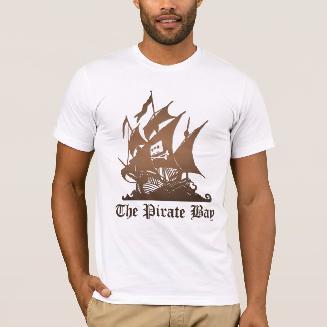 Die Piraten-Bucht - ursprüngliches Logo T-Shirt (Vorderseite)