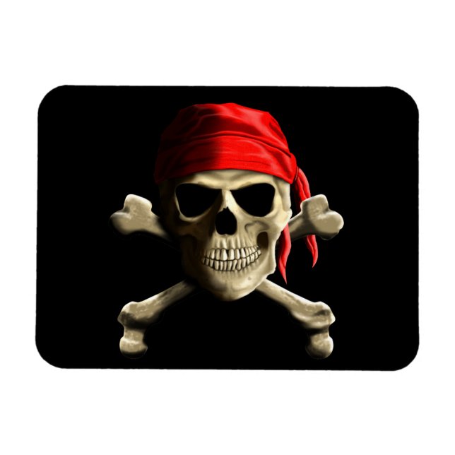 Die Piratenflagge Magnet (Horizontal)