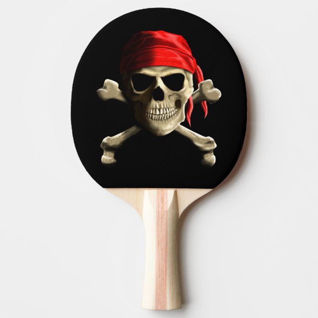 Die Piratenflagge Tischtennis Schläger (Vorderseite)
