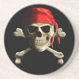 Die Piratenflagge Untersetzer