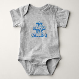 Die Pisten nennen "Ski Gag Novelty" Baby Strampler
