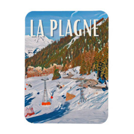 Die Plagne Station Magnet