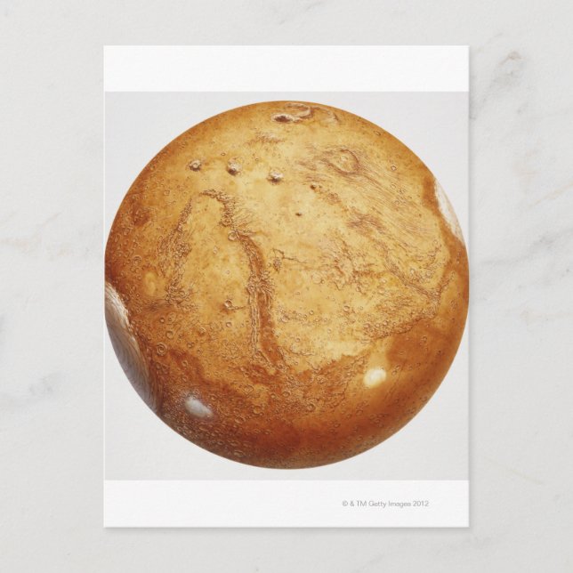 Die Planeten-Mars, Illustration Postkarte (Vorderseite)