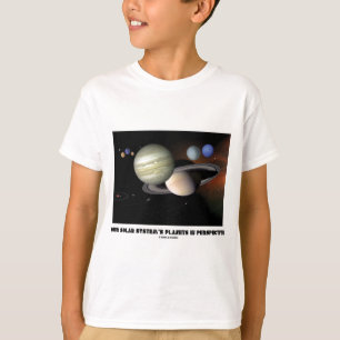 Die Planeten unseres Sonnensystems in der T-Shirt