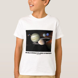 Die Planeten unseres Sonnensystems in Perspektive T-Shirt
