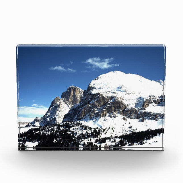 Die Plattkofel und die Langkofel Italien Ferienkar Fotoblock (Vorderseite)