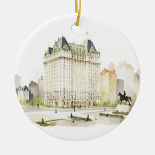 DIE PLAZA-Hochzeit in New York Keramik Ornament