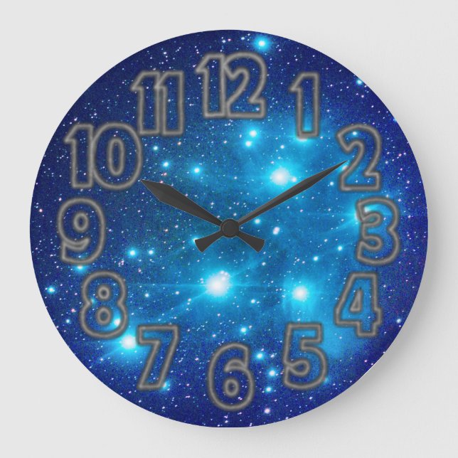 Die Pleiades Große Wanduhr (Vorderseite)