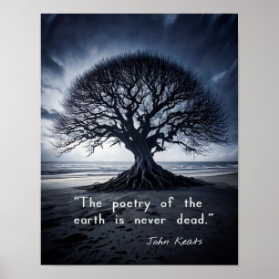 Die Poesie der Erde ist nie tot - John Keats Poster