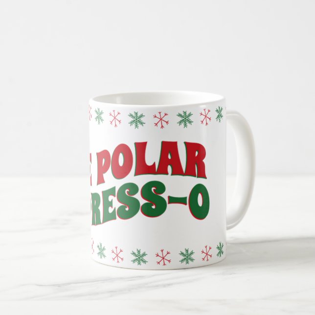 Die Polar-Express-O-Schneeflocke Kaffeetasse (VorderseiteRechts)