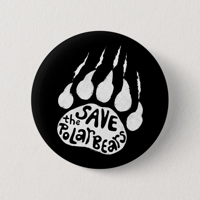 Die Polarbären gerettet Button (Vorderseite)