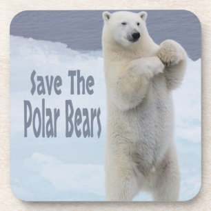 Die Polarbären gerettet Getränkeuntersetzer