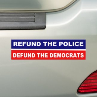 Die Polizei entschädigt die Demokraten Autoaufkleber