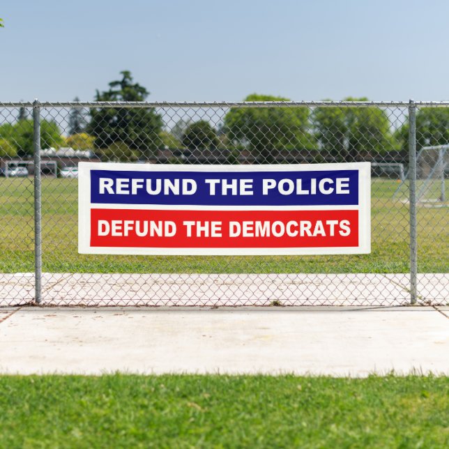 Die Polizei entschädigt die Demokraten Banner (Insitu)