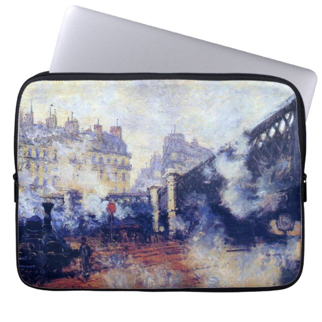 Die Pont de l'Europe von Monet Laptopschutzhülle (Vorderseite)