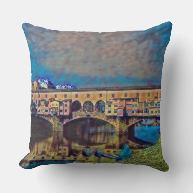Die Ponte Vecchio Kissen (Vorderseite)