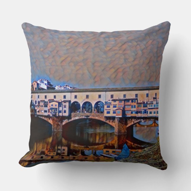 Die Ponte Vecchio Kissen (Vorderseite)